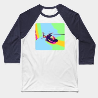 Apache Helicopter Baseball T-Shirt